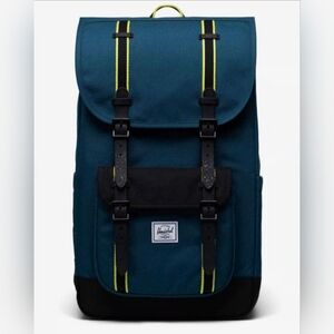 Herschel Supply Company Heritage Backpack in Teal with Yellow Accents